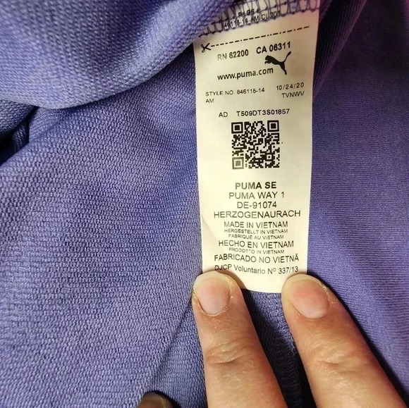 Puma Purple Hoodie Women's Size S - Picture 6 of 10